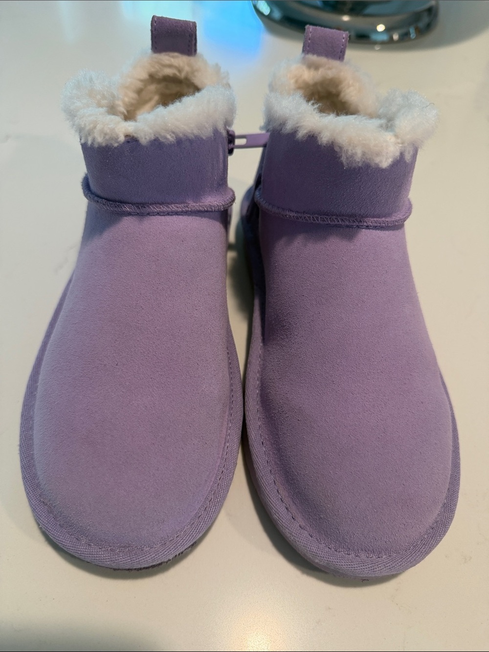 Koolaburra Lavender Faux-Fur Ankle Boots for Kids